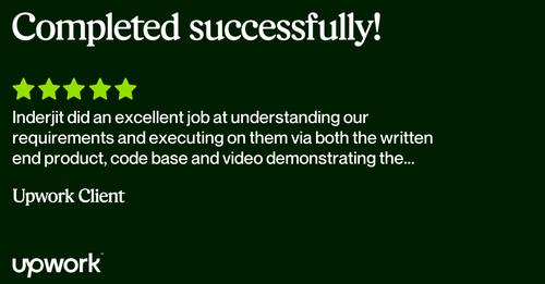 Client testimonial